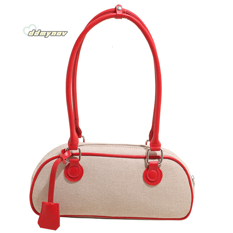 for Women 2025 New Spring Summer Niche High-end Handheld Bowling Single Shoulder Crossbody Baguette Bag ddmynov