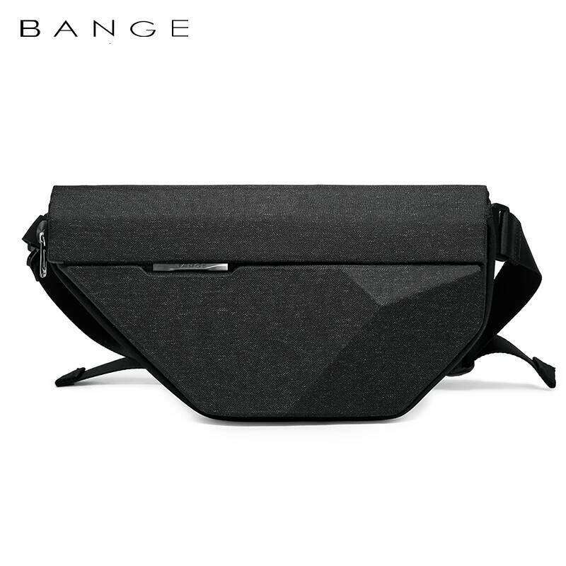 BANGE Men Oxford Waterproof Multifunction Hard Shoulder Messenger Chest Sling Crossbody Bags Travel For 7.9 Inch Ipad