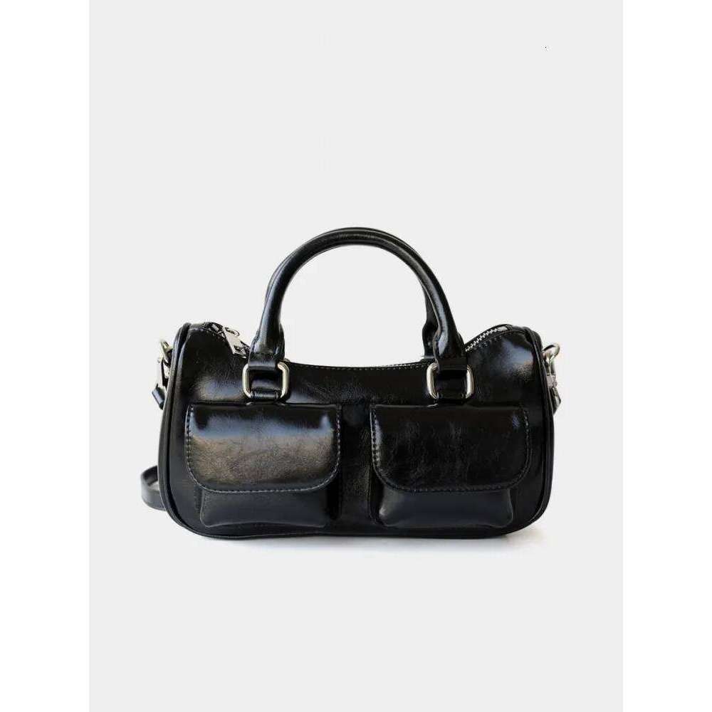 Retro Ladies New Office Split Leather Trendy Versatile Messenger Bag Handheld Single Underarm Shoulder Crossbody 2025/06/10