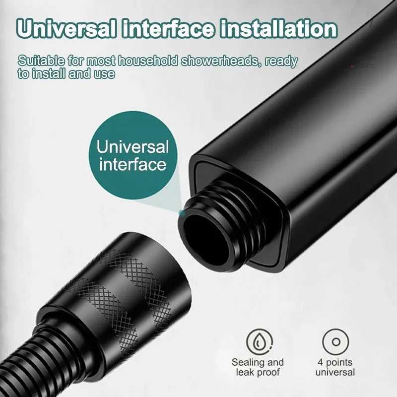 Powerful Hollow Shower Spray Technology Sensing Shower High Pressure Handheld Shower Head Set Bathroom Accessories M250610