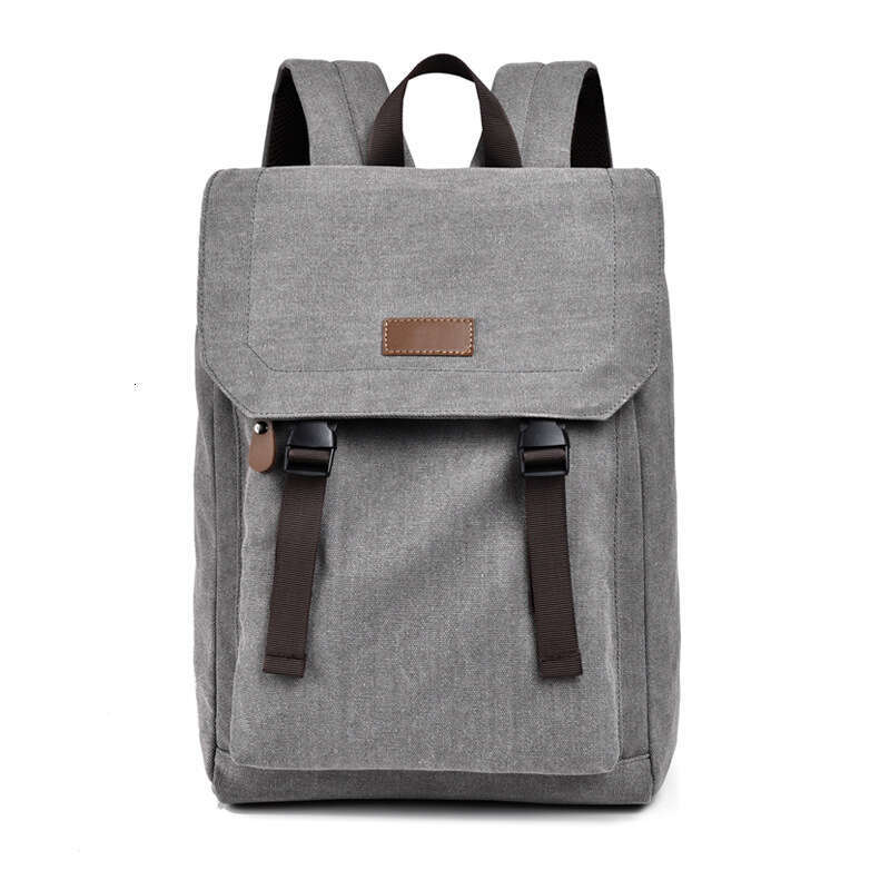 Men's Backpack New Style Double Shoulder American Casual Laptop Travel Canvas College Middle Student School Bag