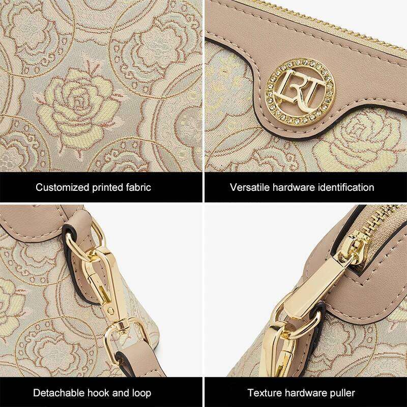 FOXER Chinese style Embroidery Women Shoulder Underarm 2025 New Large Fashion Crossbody Bag Purse Gift for Mom,Wife
