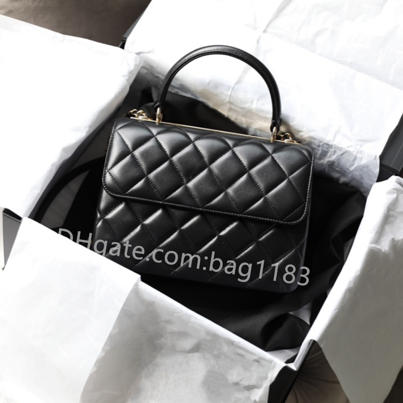 10A mirror designer bag fashionable and elegant shoulder bag high-quality sheepskin handbag crossbody bag party bag 92236/25cm