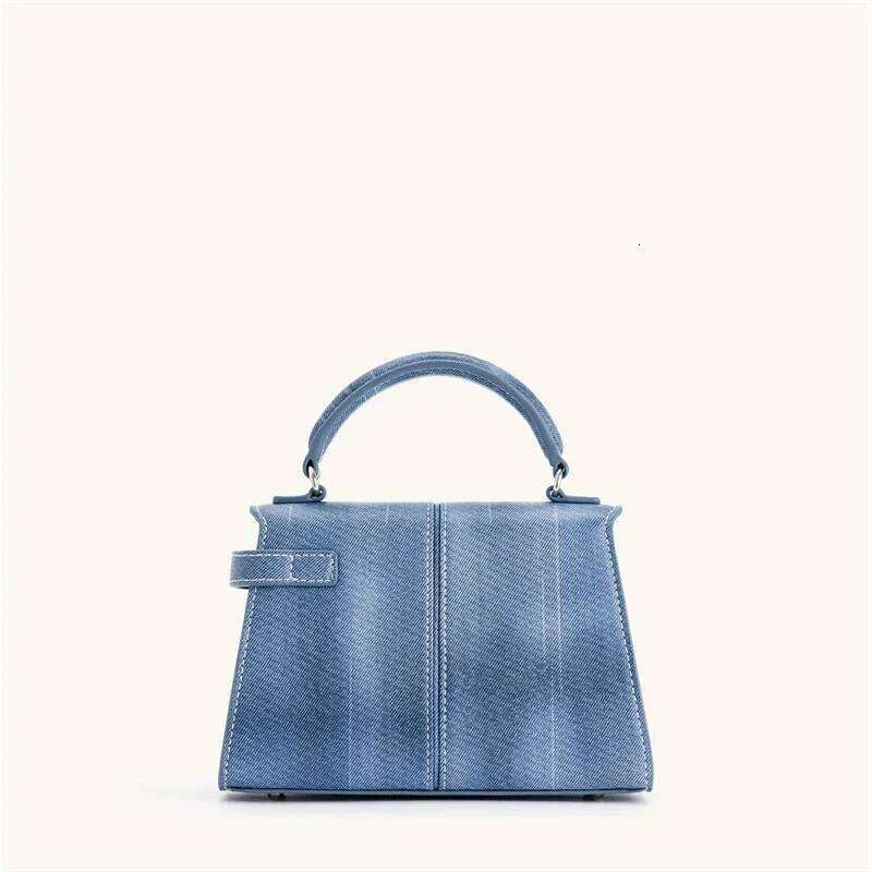JW PEI Women's Handbag Elise Designer Fashion 2025 New Denim Blue Tote Small Square Crossbody Premium Women Bag