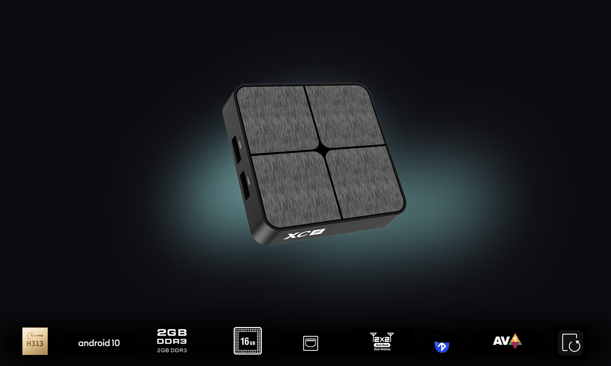 Xtream Codes XC1 Set Top Box Allwinner H313 Android 10 XTV Duo Pro 2GB 16GB 5G Dual WiFi 4K Smart TV Box Media Player