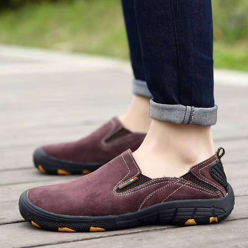 Hot Sale Fashion Men's Jungle Leather One Foot Casual Shoes
