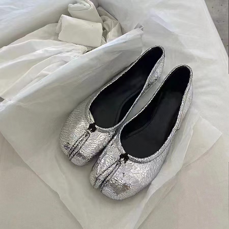 Tabis Black Ballets Flats Split Toe Mary Janes Plus Dress Loafers Ballerina Shoes Women Y250220