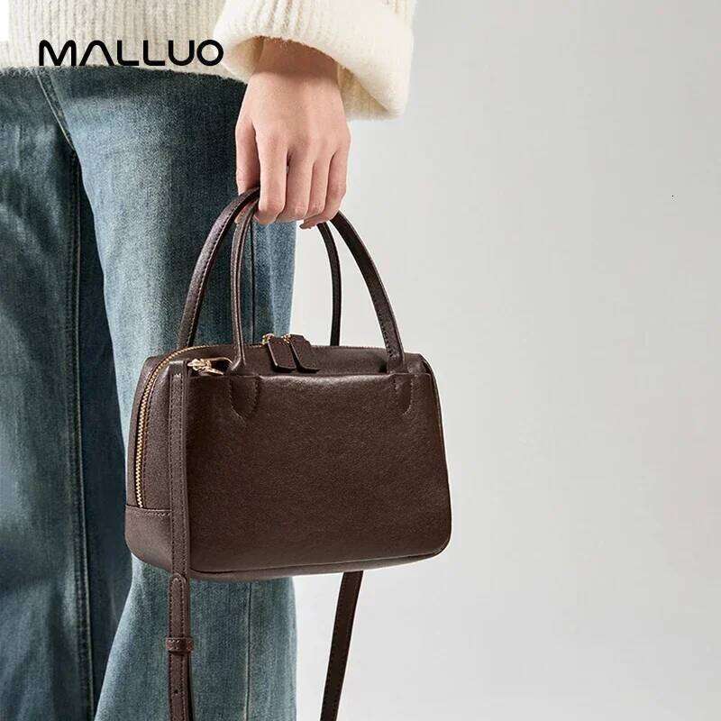 Women's Cow Real Leather Handbags Ladies Cowhide High Quality Shoulder Bag Female Fashion Retro Designer Crossbody Bags