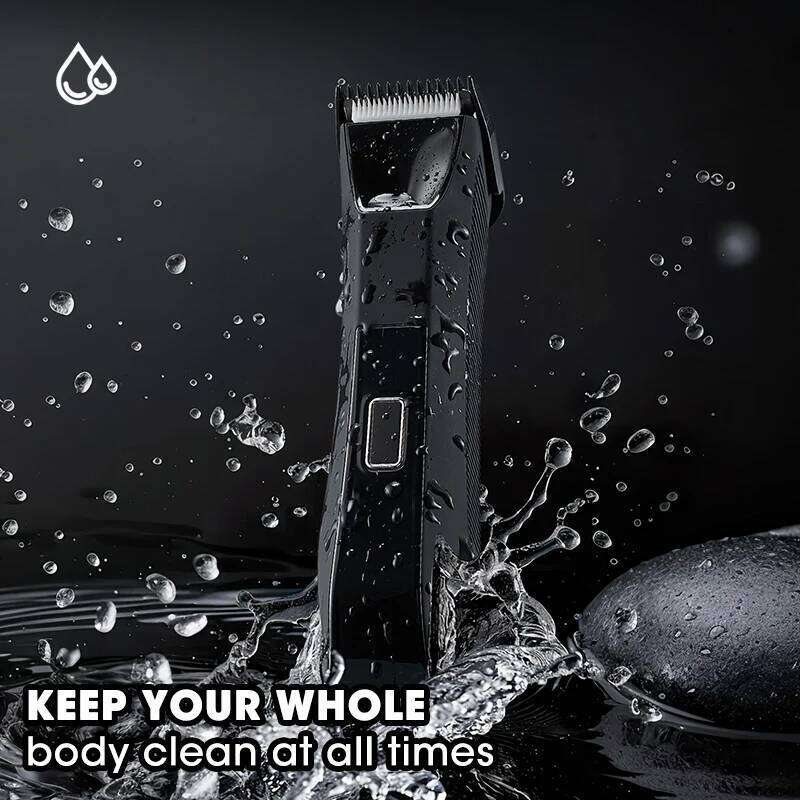 RESUXI 351 2 in 1 Hair Trimmer Men's Body Grooming Clipper Groin Pubic Epilator Ceramic Blade Waterproof Male Razor Shaver