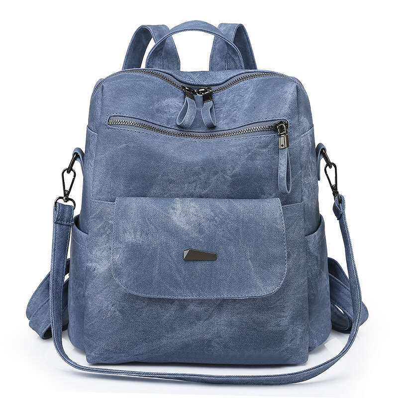 For Women Korean Style Large Capacity Ladies Backpack Double Shoulder PU Women's Bag B5