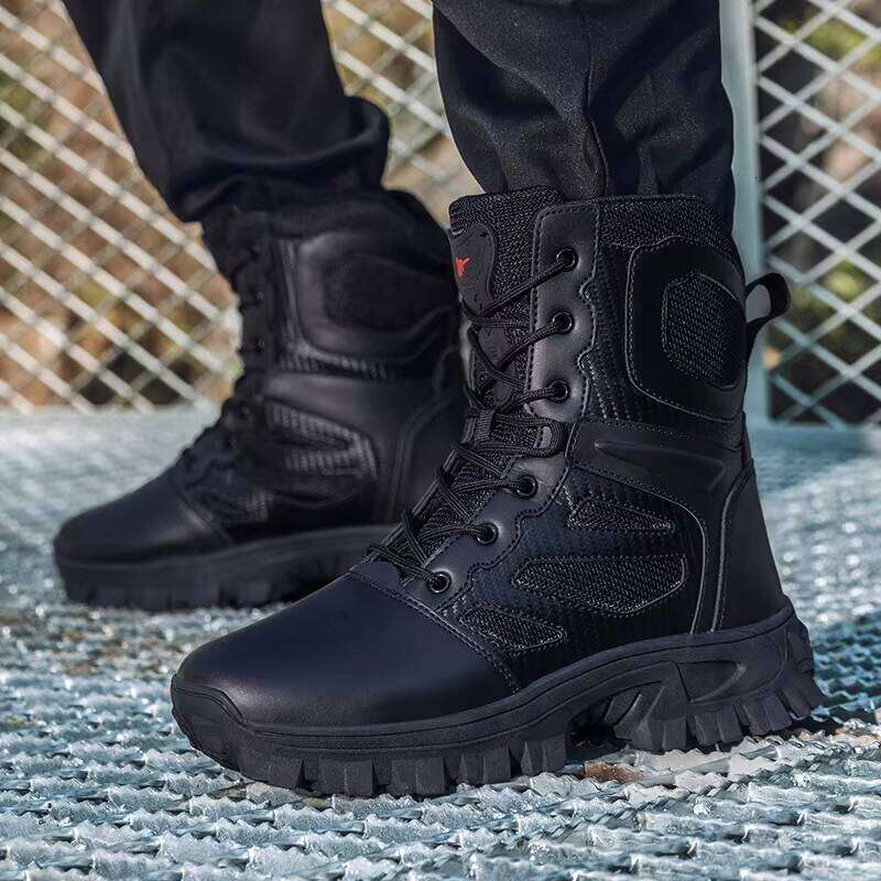 New High-quality Men's Hiking Outdoor Fashionable High Top Sports Shoes, Breathable Walking Shoes for Men