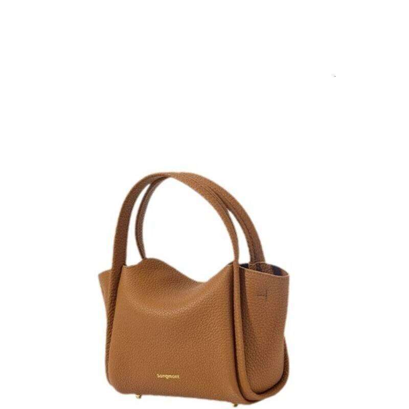 Women's Leather Handbag Top-handle Bags Vegetable Basket Summer Hand-held Crossbody Mini Phone Bag