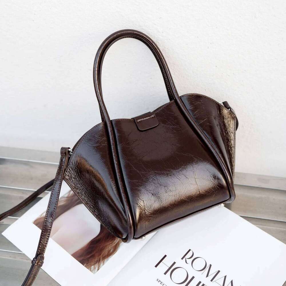 YANATARI Genuine leather woman shoulder Handbags ladies crossbody bags designer minimalism cowhide Bucket bag