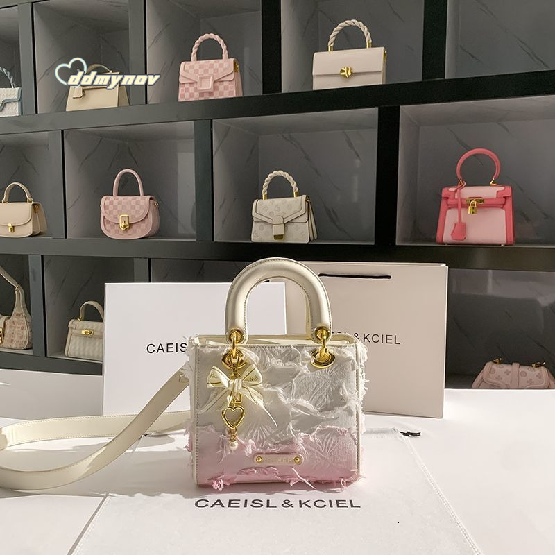 High-end Tassel Bag for Women Gradient 2024 Princess Diana New Handbag ddmynov