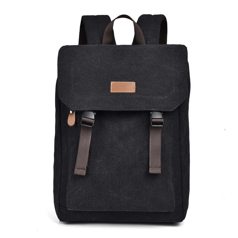 Men's Backpack New Style Double Shoulder American Casual Laptop Travel Canvas College Middle Student School Bag
