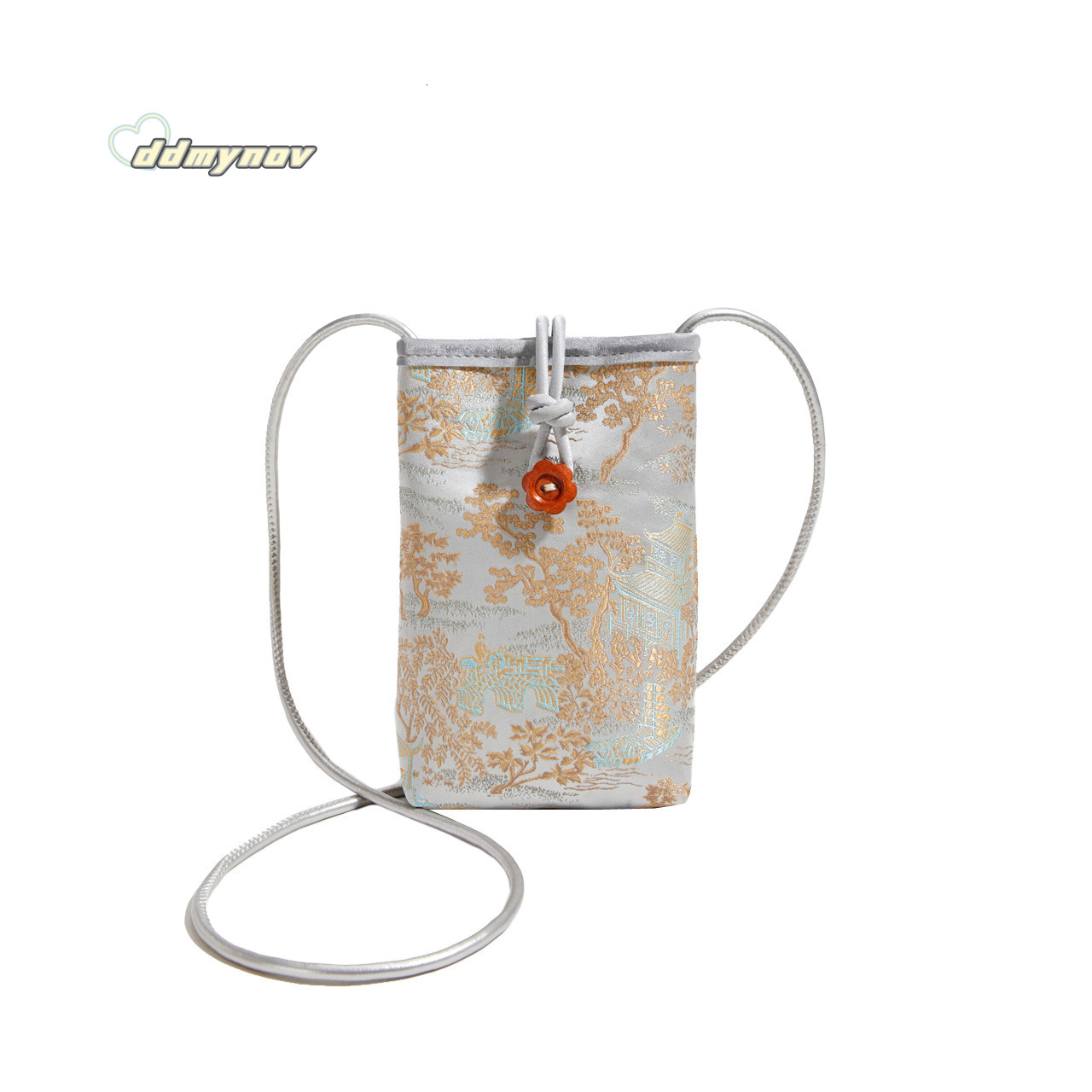 New Chinese Style National Trend Mobile Phone Small Women's Fresh Niche Single Shoulder Crossbody Bag Lightweight Coin Purse ddmynov