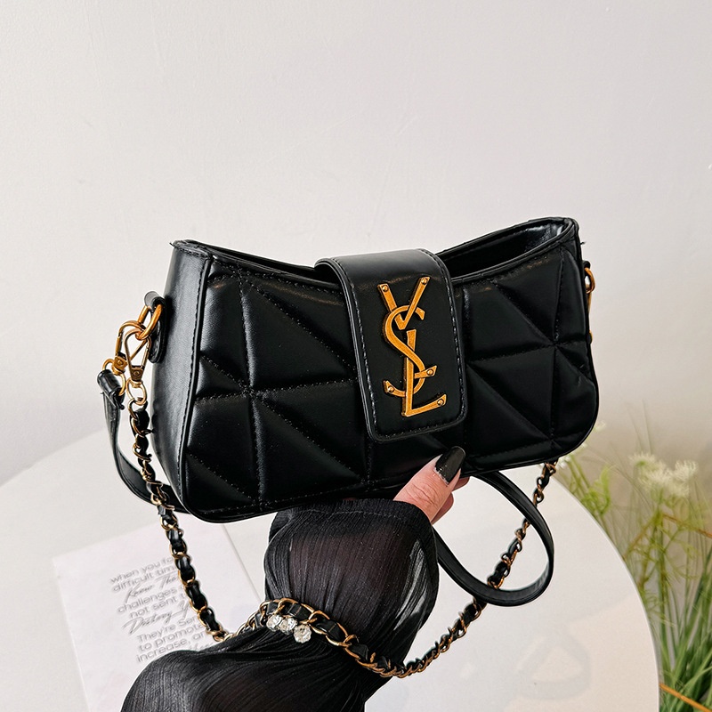 2025 Free Shipping Women's Designer Luxury New Single Shoulder Crossbody Bag black white