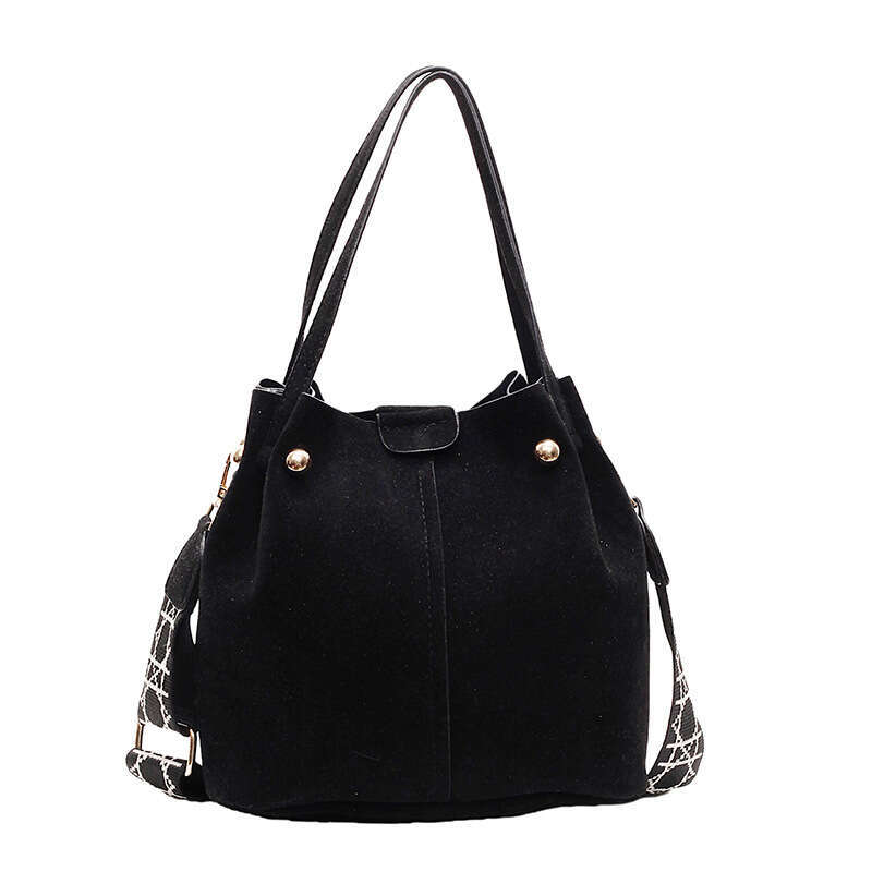 Trendy Bags This Year: Bucket For Women 2025 New High-End Shoulder Summer Versatile Wide Strap Crossbody Bag