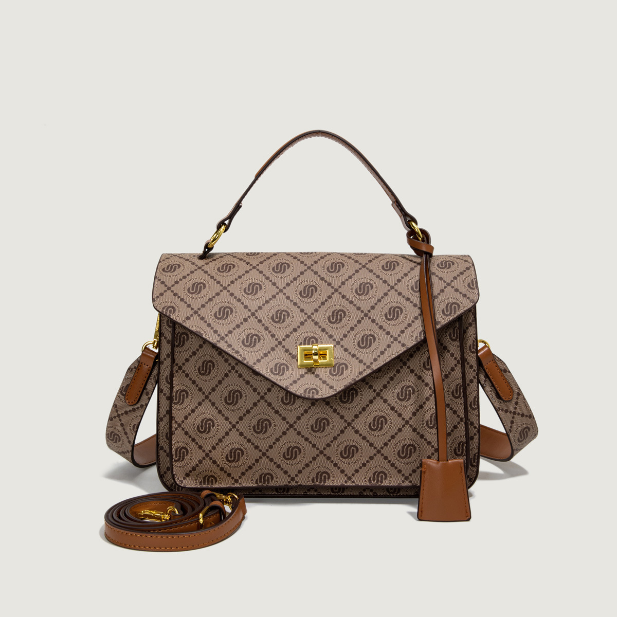 Single Shoulder Spring Summer Hot Sale Colorful Print Messenger Korean Style Elegant Versatile Women's Large Capacity Commuter Bag