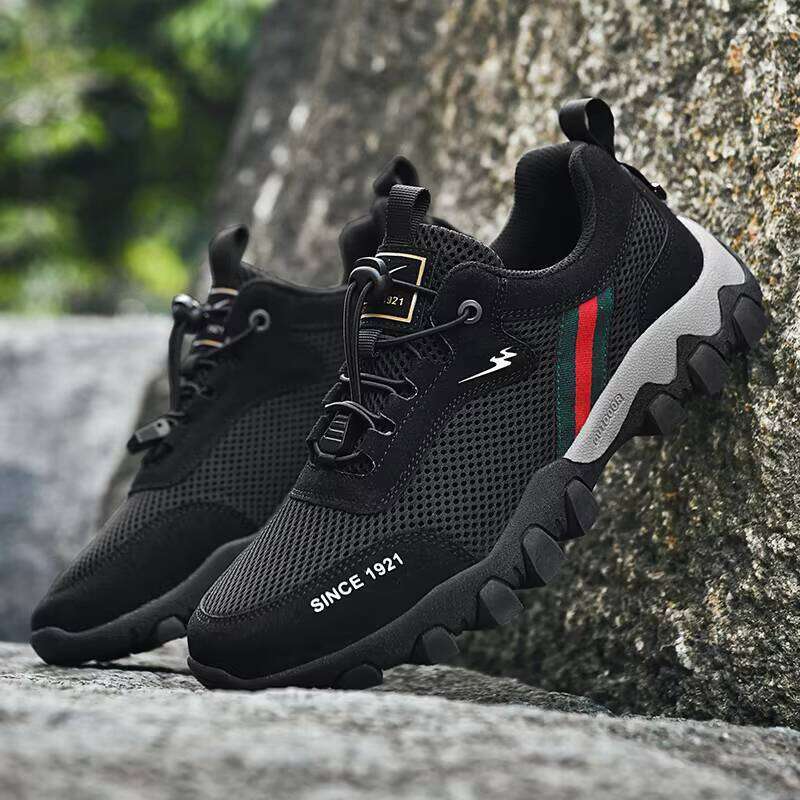 Outdoor Running Hot-sale for Men Breathable Mesh Mountain Anti Slip Water Hiking Climbing Shoes