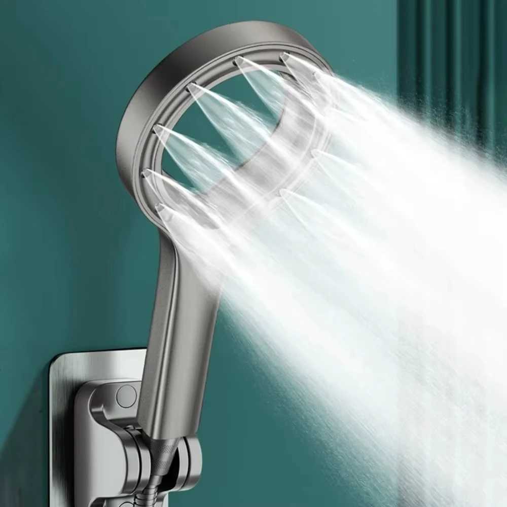 Powerful Hollow Shower Spray Technology Sensing Shower High Pressure Handheld Shower Head Set Bathroom Accessories M250610