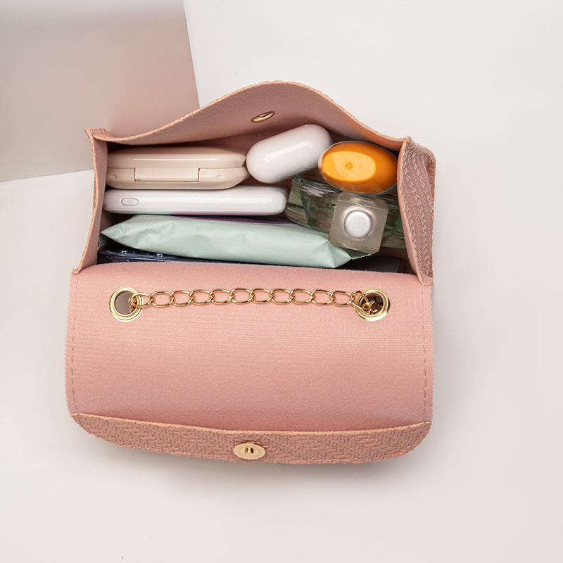 Free Shipping New Designer Bag For 2025 Casual Small Square Bag Luxury Wallet Women's Wholesale Simple Handbag Embossed Chain Cross-border Bags