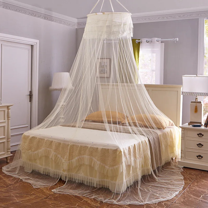 Hung Dome Mosquito Net Decoration Baby Bed Crib Canopy Tulle Curtains for Bedroom Play House Tent Children Kids Room 250604z