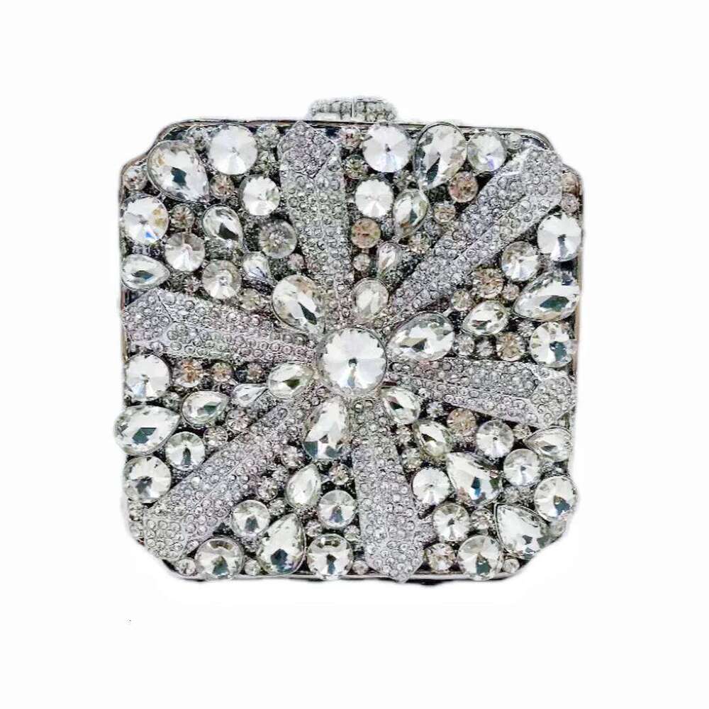 Lady Red Wine/Gold/Blue/Green Stone Clutch Purse Sequin Metal Chain Messenger Bag Rhinestone Dinner Evening Bags Summer Handbags