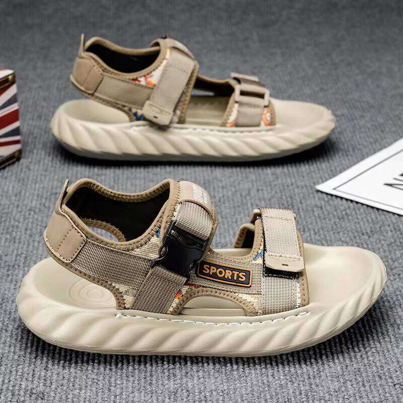 2025 New Fashion Beach Wear-resistant Sandals EVA Out Sole Non-slip Men's Shoes