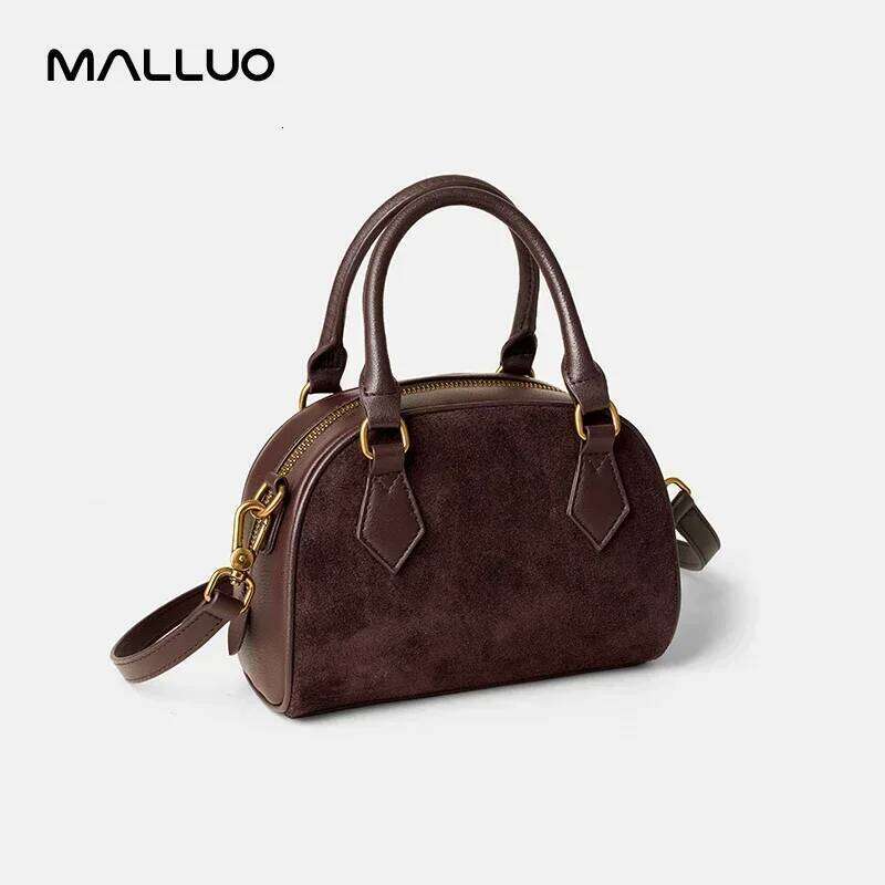 Women Cow Leather Shoulder Bag Female Cowhide Fashion Versatile Handbag Lady Crossbody Classic Retro Boston Bags Ladies