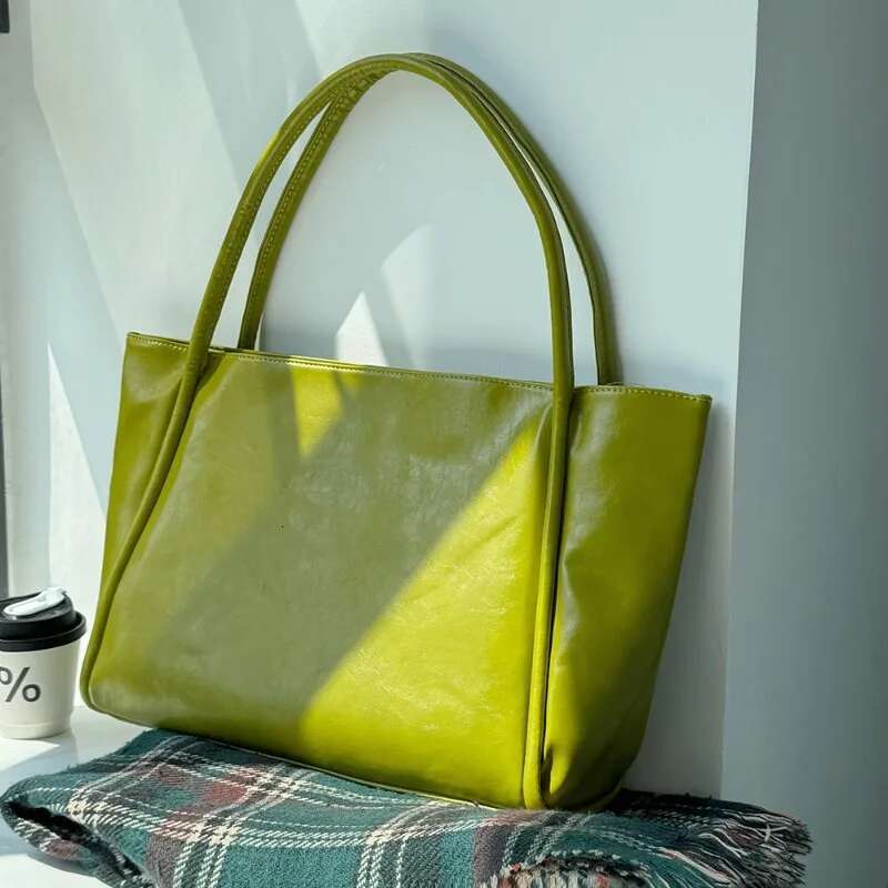 Wholesale New Fashion Tote Solid PU Large Capacity Women's Shopping Travel Handbag Shoulder Bag
