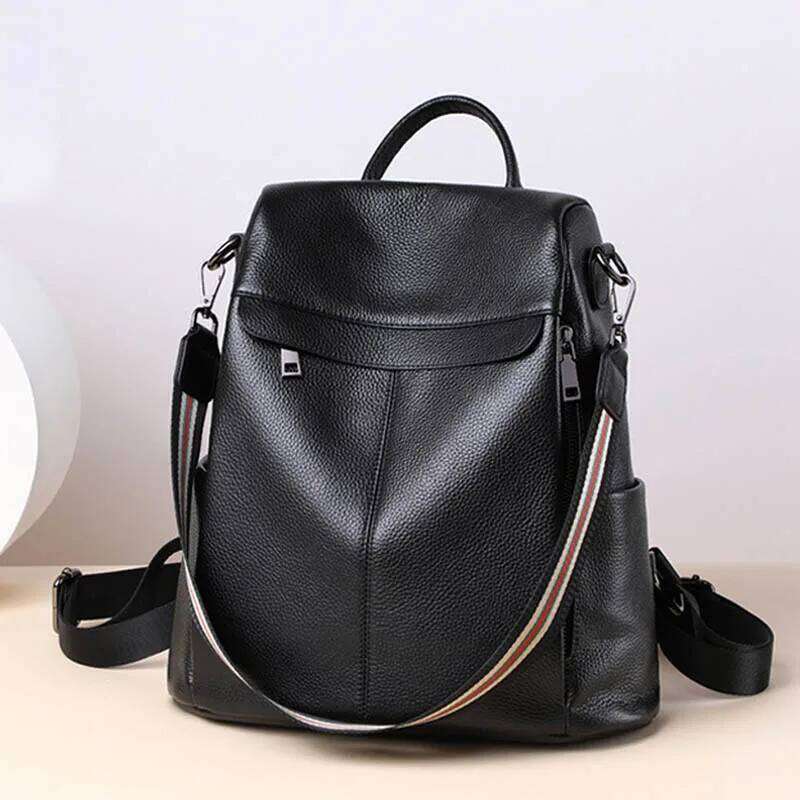 2024 New Ins Wind Backpack Women Large Capacity Handbag Fashion All-Match Bag Tide Leather Backpa 2025/06/10 2025/06/10