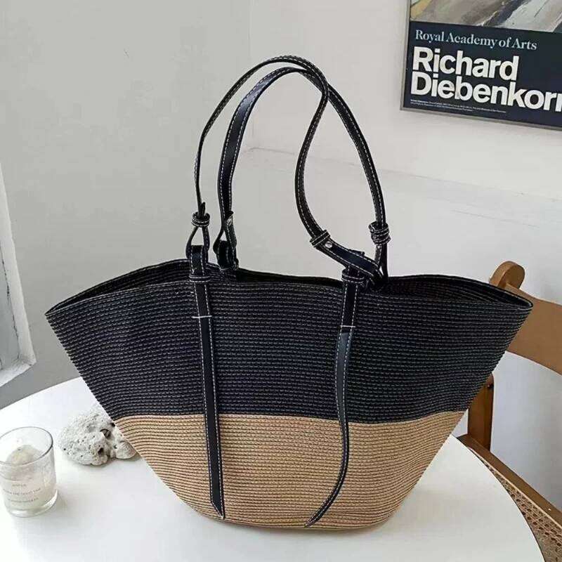Classic Large Capacity Woven Fashion Grass Beach Leisure Women's Travel Shoulder Bag