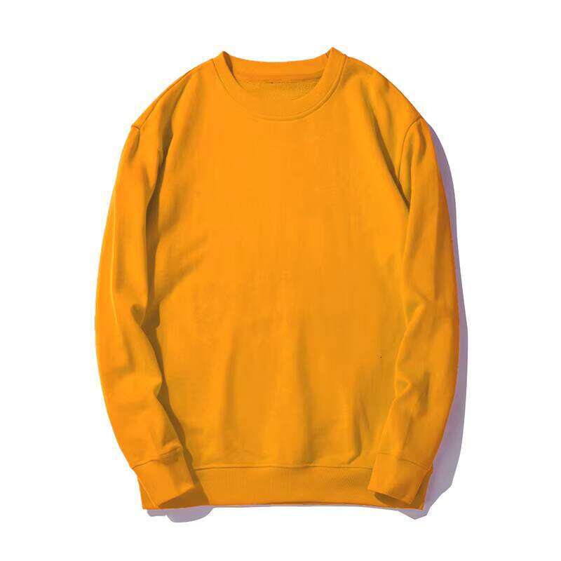 4XL Plus Size Unisex 85% Cotton Autumn Plain Pullover Hoodie Team Logo Crew Neck Sweatshirt