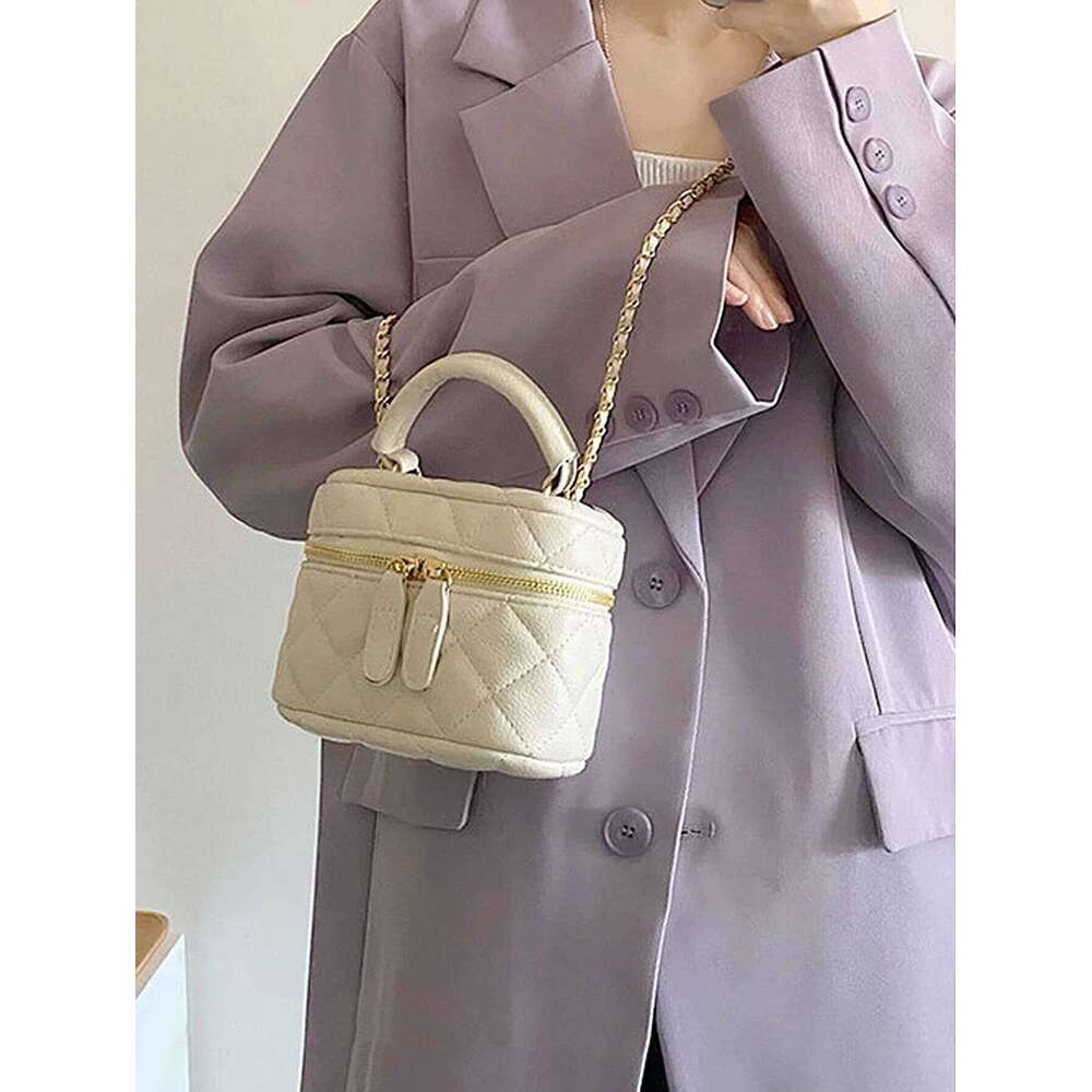 New Quilted Chain Dia Checkered Crossbody Fashion Mini Designer Handbag High Quality PU Women's Small Bag