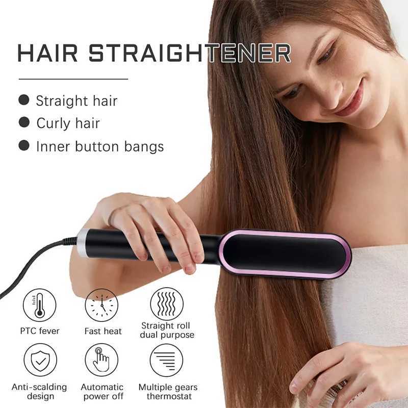 Hot Sale Professional Hair Comb Brush Beard Straightener Hair Straightener With Anti-Scald Feature Beard Straightener Comb W250610