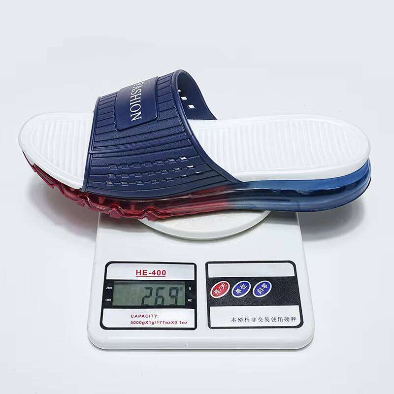 Hot Selling Casual Outdoor Fashion Men's Full Palm Air Cushion Summer Beach Slippers