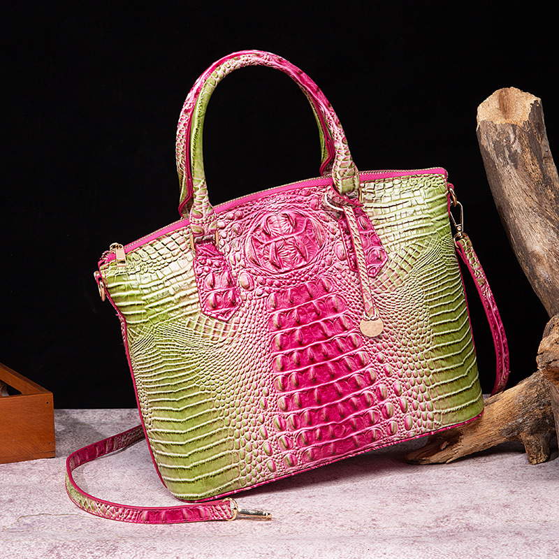 Free Shipping 2025 New Designer Bag Handheld Retro Women's Luxury Wallet Multi-color Crocodile Leather High-quality Trendy Handbag High-end Shoul