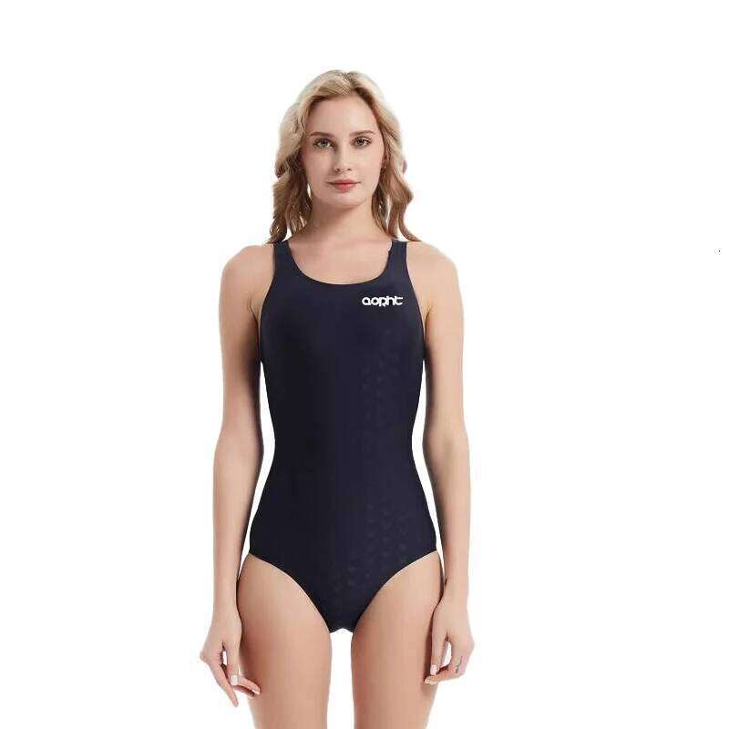 Women Professional Outdoor Water Sports Competition SharkSkin Fabric SwimWear Female One Piece Quick-Dry Athletic SwimSuit