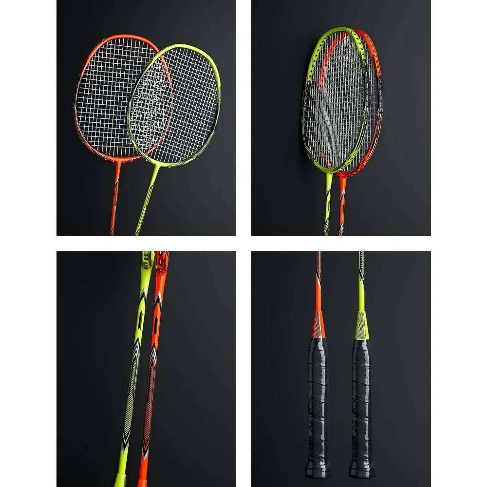 Professional Carbon Fiber Rackets Badminton Racquet for Backyards Gym