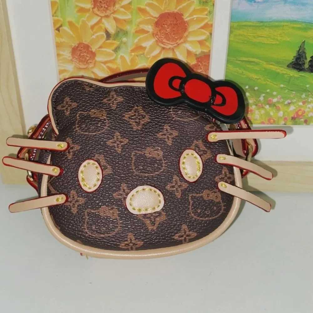 Sanrio Hello Kitty Messenger Bag Cute Cartoon Originality Simple Storage Bag New Fashion Delicate Personality Versatile Handbag Gifts w250620