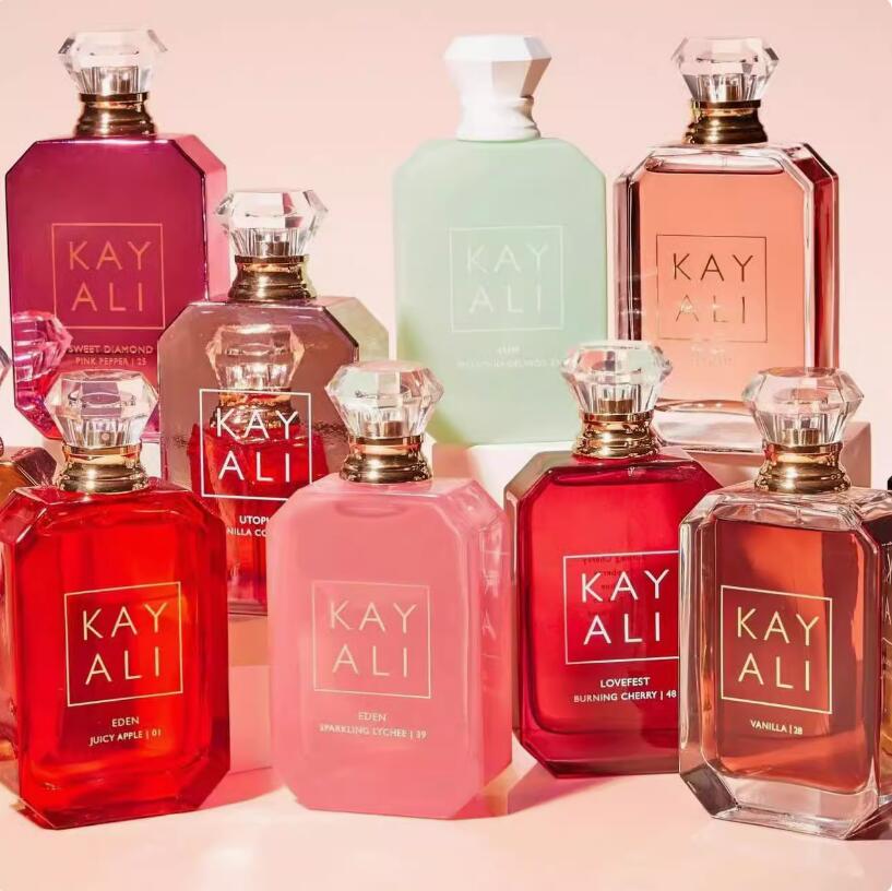 Designer Perfume Kayali 100ml 8 Captivating Scents Sweet Fruity Warm Woody Floral Fragrance Lovefest Burning Cherry 48 Juicy Apple 01 Long Lasting Smell Cologne