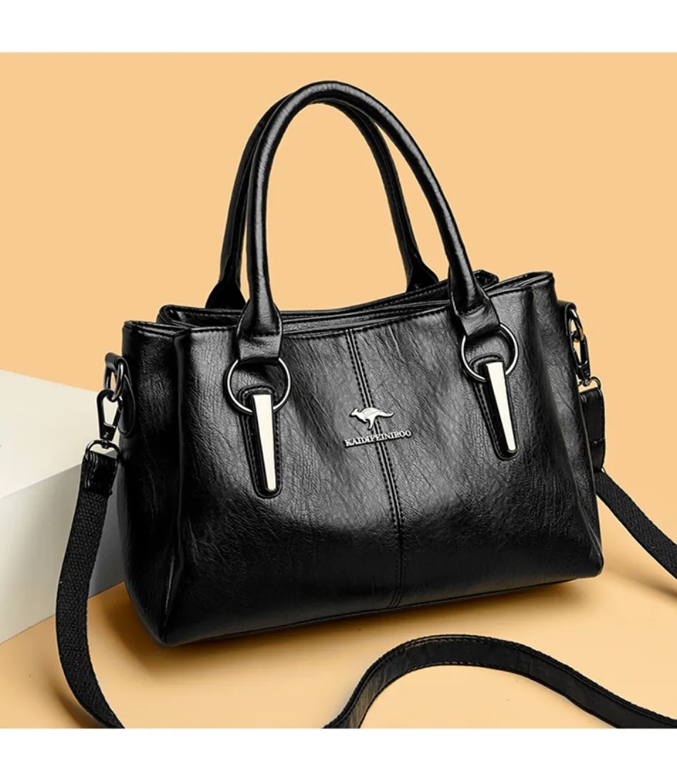 Designer bag Quilted Large Chain Shoulder Bags For Women Luxury Designer Crossbody Bags PU Leather Ladies Handbags Black White Fashion Bags3