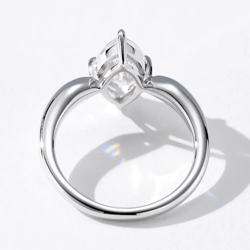 1/2/3CTMarquise Cut Engagement Rings For Women 925 Sterling Silver Solitaire Diamond Wedding Ring With Certificate 250610