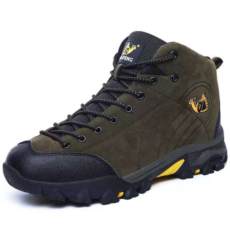 Autumn and Winter High-top Cotton Outdoor Men's Hiking Shoes