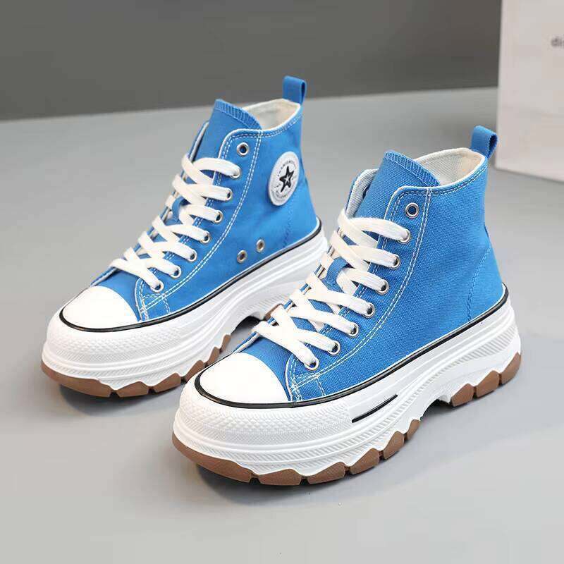 New Women's High Top Canvas Popular High-quality Sports Comfortable Skate Shoes