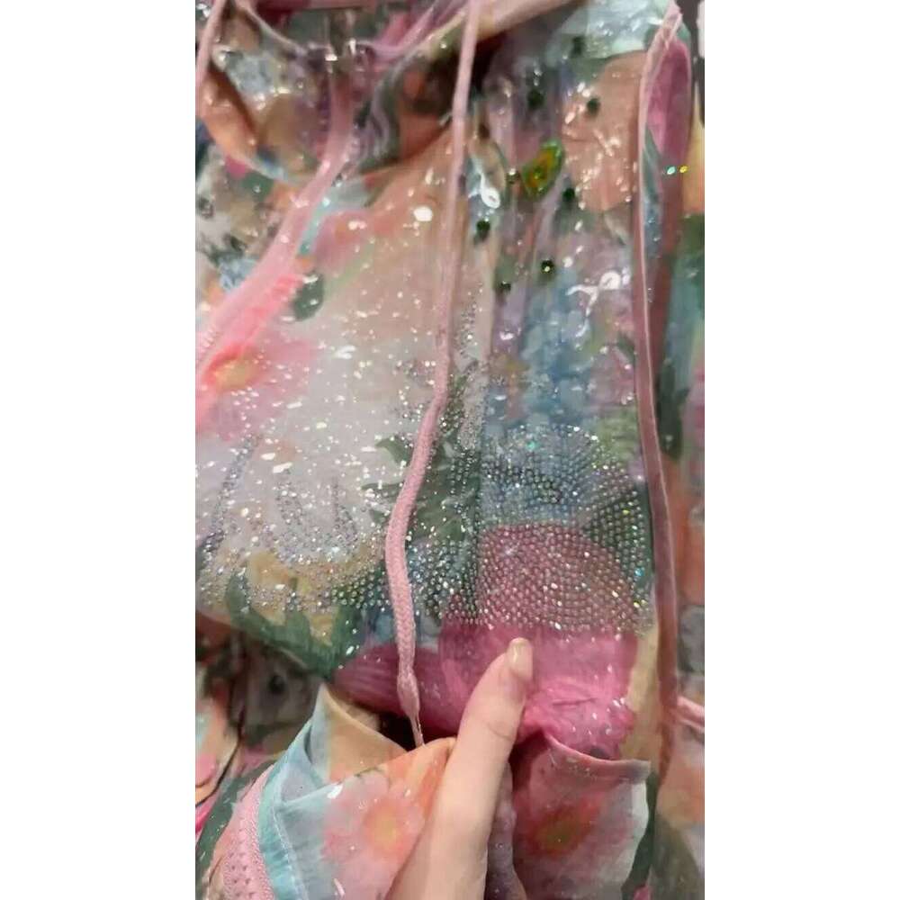 New 2025 Sparkle Sequins Dias Oversize Zipper Hooded Sunscreen Shirts Blouses For Women Long Sleeve Tops