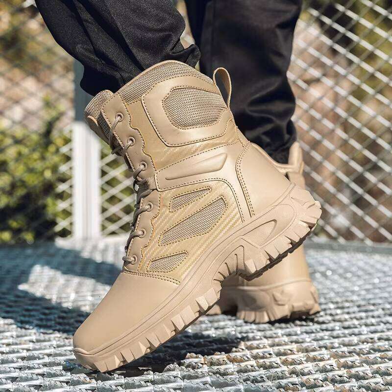 New High-quality Men's Hiking Outdoor Fashionable High Top Sports Shoes, Breathable Walking Shoes for Men