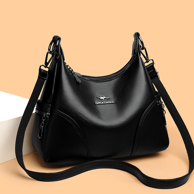 Free Shipping Trade 2025 Luxury High-end Single Shoulder Designer Crossbody Bag Fashionable Middle-aged Mom Women's Bag Simple Versatile Underarm
