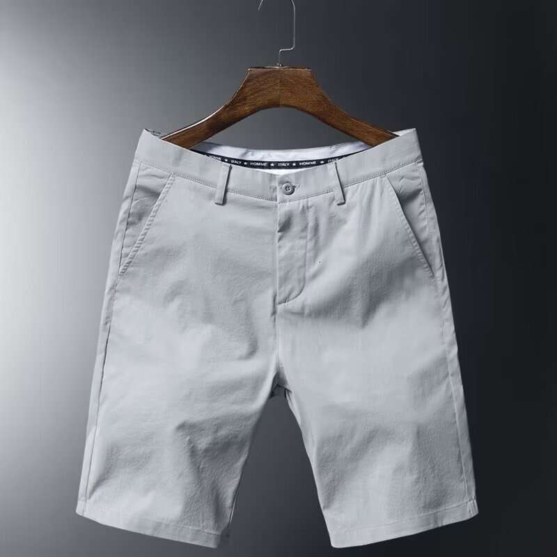 Summer Combed Cotton Cool Shorts Thin Casual Trendy Brand Five-Point Men's Mid-Length Dress Pants B5